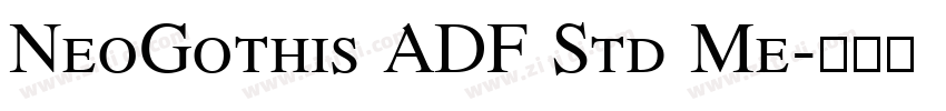 NeoGothis ADF Std Me字体转换